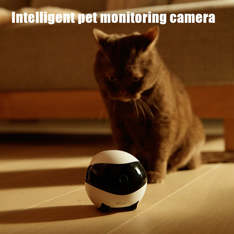 2024 Nuovo Robot Intelligent Pet Monitoring Camera Home Companion Toy Cat Electric Toy Mobile Cat Playing Toy