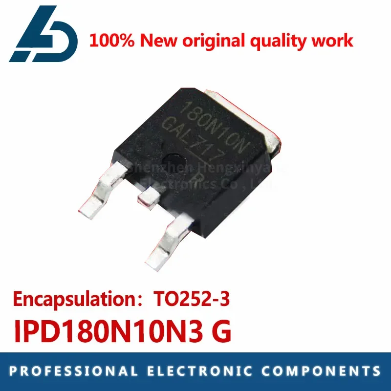 20pcs IPD180N10N3 G 180N10N 43A 100V TO252 MOS tube field effect tube