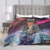 Juice Wrld Flannel Blanket Rapper Freestyle Colorful Super Warm Throw Blanket for Chair Sofa Bed Picnic Bedspread Sofa Bed Cover 4