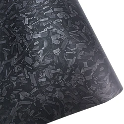 High Gloss Forged Carbon Fiber Adhesive Vinyl in Black, Gold, Silver, and Red for Car Hood (Matte Forged Black)