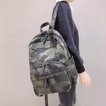 

Neutral Waterproof Nylon Backpack Women Large Capacity Travel Leisure Commuting Bag New Men Camouflage Zipper Backpacks