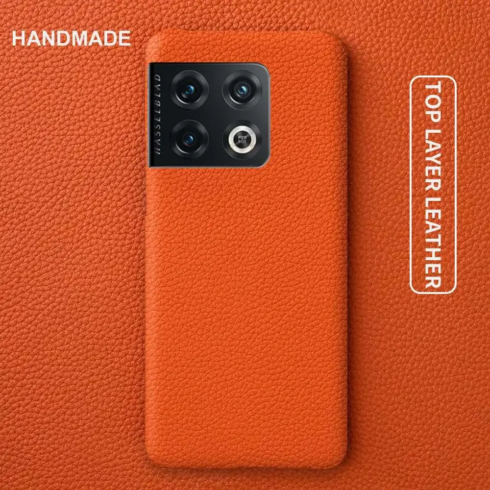 Luxury Real Genuine Leather Phone Case - Premium Back Cover Coque Capa