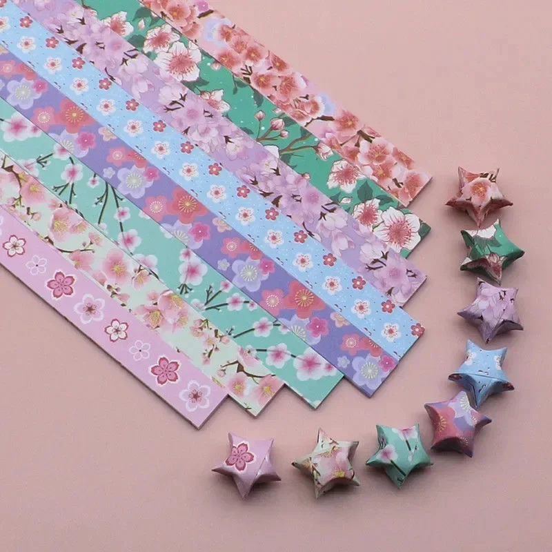 Folding Stars Paper Origami Strips Lucky Colorful Star Decor for Hand Arts Home Decor