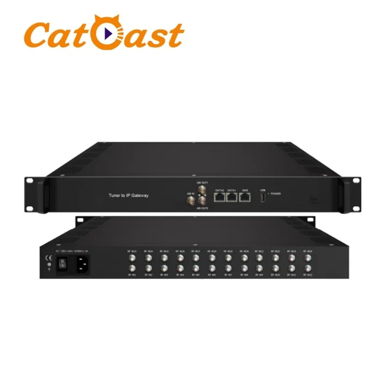 

24 FTA DVB-S2X to Ip Digital Headend тюнер для Ip-шлюза