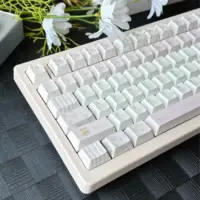 Little Bear Bouquet Keycap MOA Cherry Profile Pink PBT Custom Keycaps for Mechanical Keyboard Cute Gentle Floral Key Cap Gifts - Image 5
