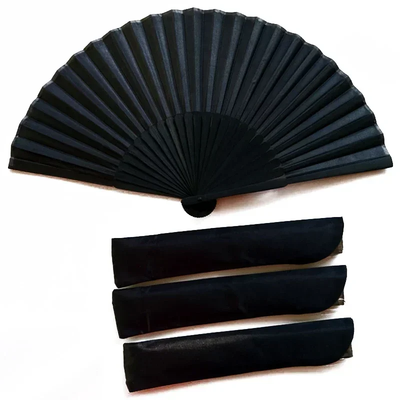 Black Hand Fan Vintage Folding Fans Wedding Party Favor Supplies Dance Home Party Folding Decorative Fans folding fan hand fan
