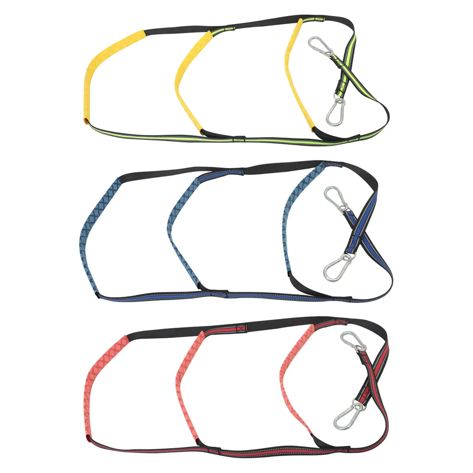 Portable 3 boat Rope Ladders with Steel Hooks Boat Folding Ladder Swim