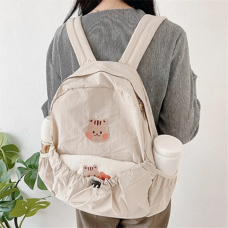 

Ins Korea Mommy Bag Cartoon Bear Stroller Bag Outgoing Portable Mommy Backpack Multi Functional Large Capacity Diaper Bags