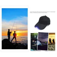 Dark Bright Glow Reading Fishing Jogging Light Up LED Baseball Cap Sport Hats Luminous Hat 2