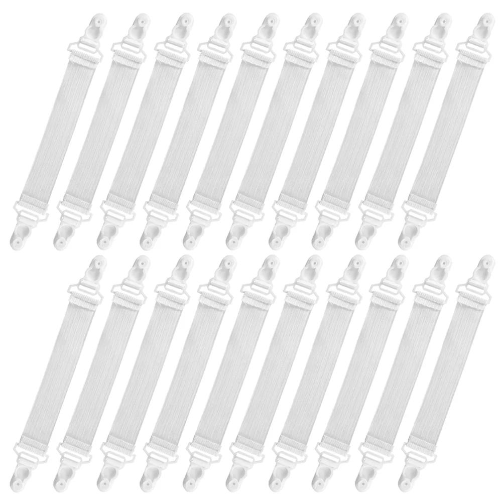 

20 Pcs Sheet Clip Suspend Suspenders Mattress Bedsheet Clips/ Fitted Plastic