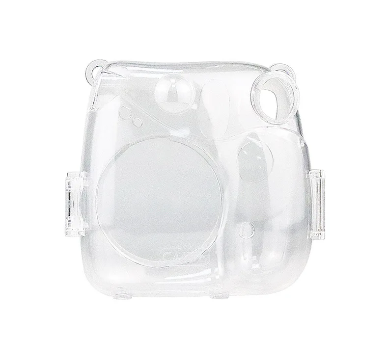 for Fujifilm Instax Mini 7+ Camera Crystal Protective Case Fit Sleeve Storage Scratch Resistant Strap Transparent PP Hard Case