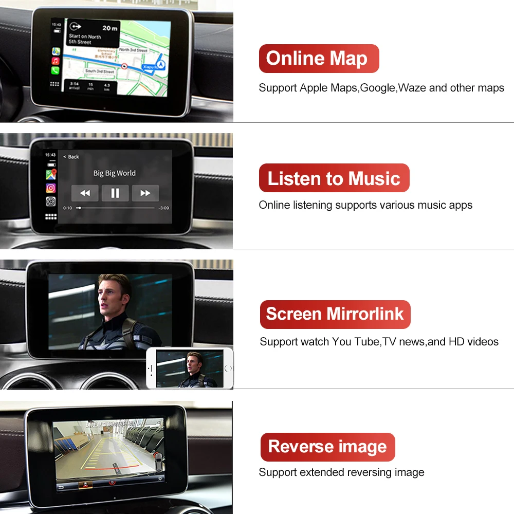 2023   Apple Carplay  ޸  NTG5 Carplay W176 W166 W212 W246 C117 X205  ȵ̵ ڵ ̽ 