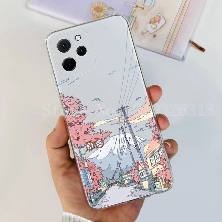 Stylish Painted Soft Silicone Phone Case - Vibrant Back Cover Design