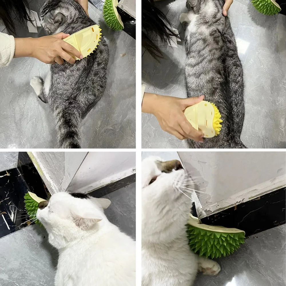 Cat Scratcher Massager for Cats Scratching Pets Brush Remove Hair Comb Grooming Table Dogs Kitten Care Royal Canin Accessories images - 6