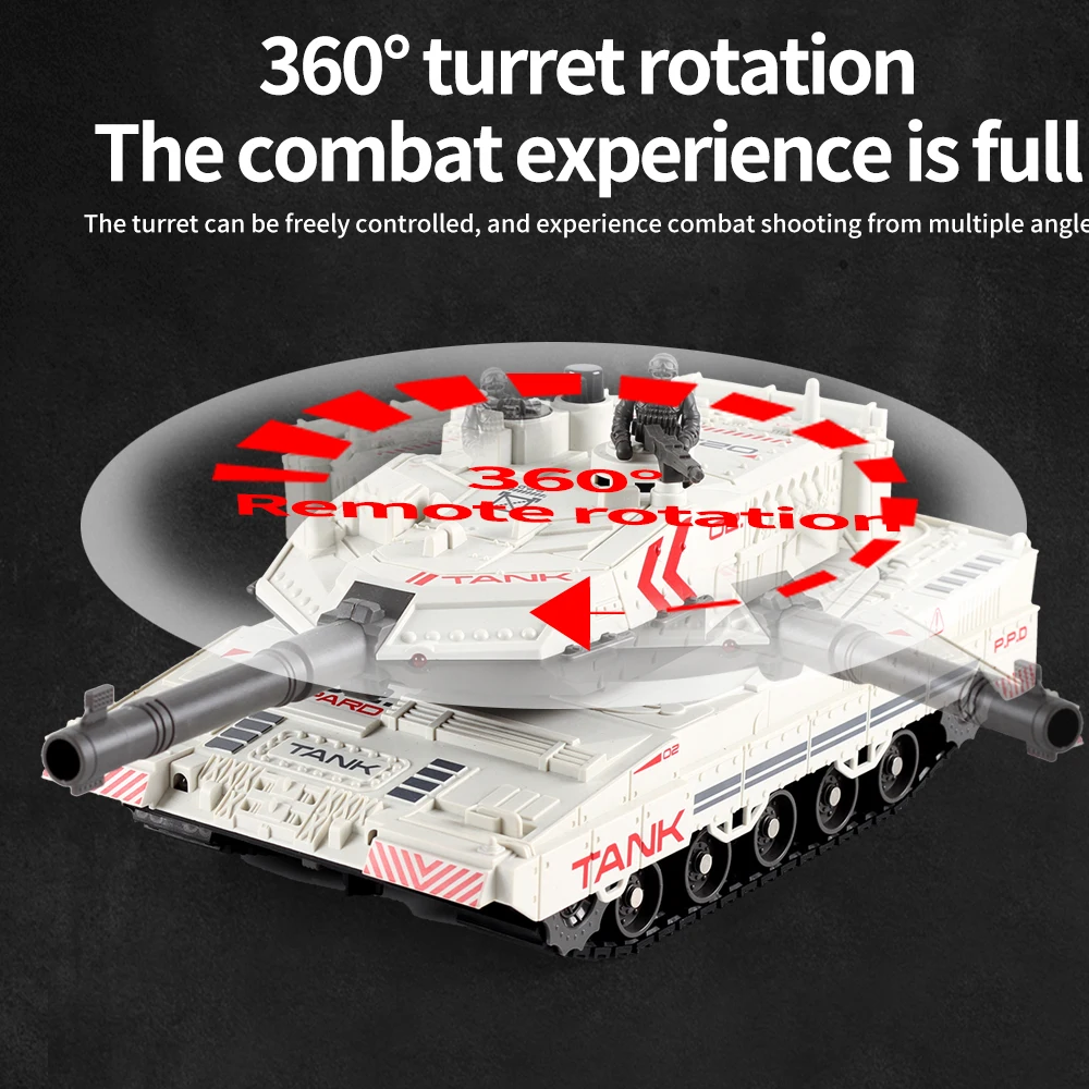 2.4G Tracked Simulation Remote Control Tank Water Bomb Spray Remote Control Vehicle War Armored Vehicle Model Children Toy Gift remote control vehicle