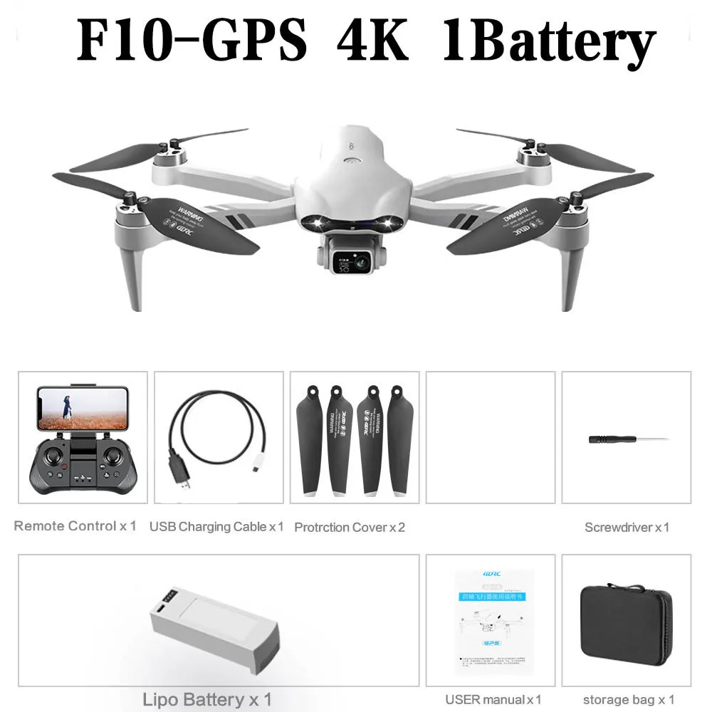 ตัวเลือกสินค้า โดรนถ่ายภาพ 4K กล้องคู่ GPS หลบสิ่งกีดขวาง