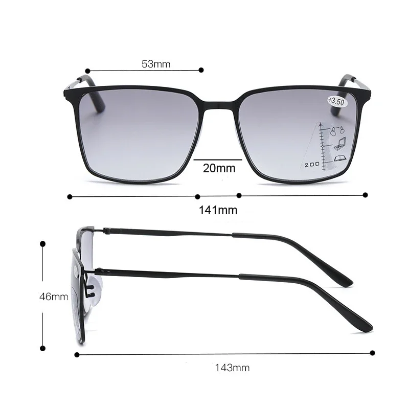 Sports Multifocal Reading Glasses Men Women Outdoor UV - Main Image