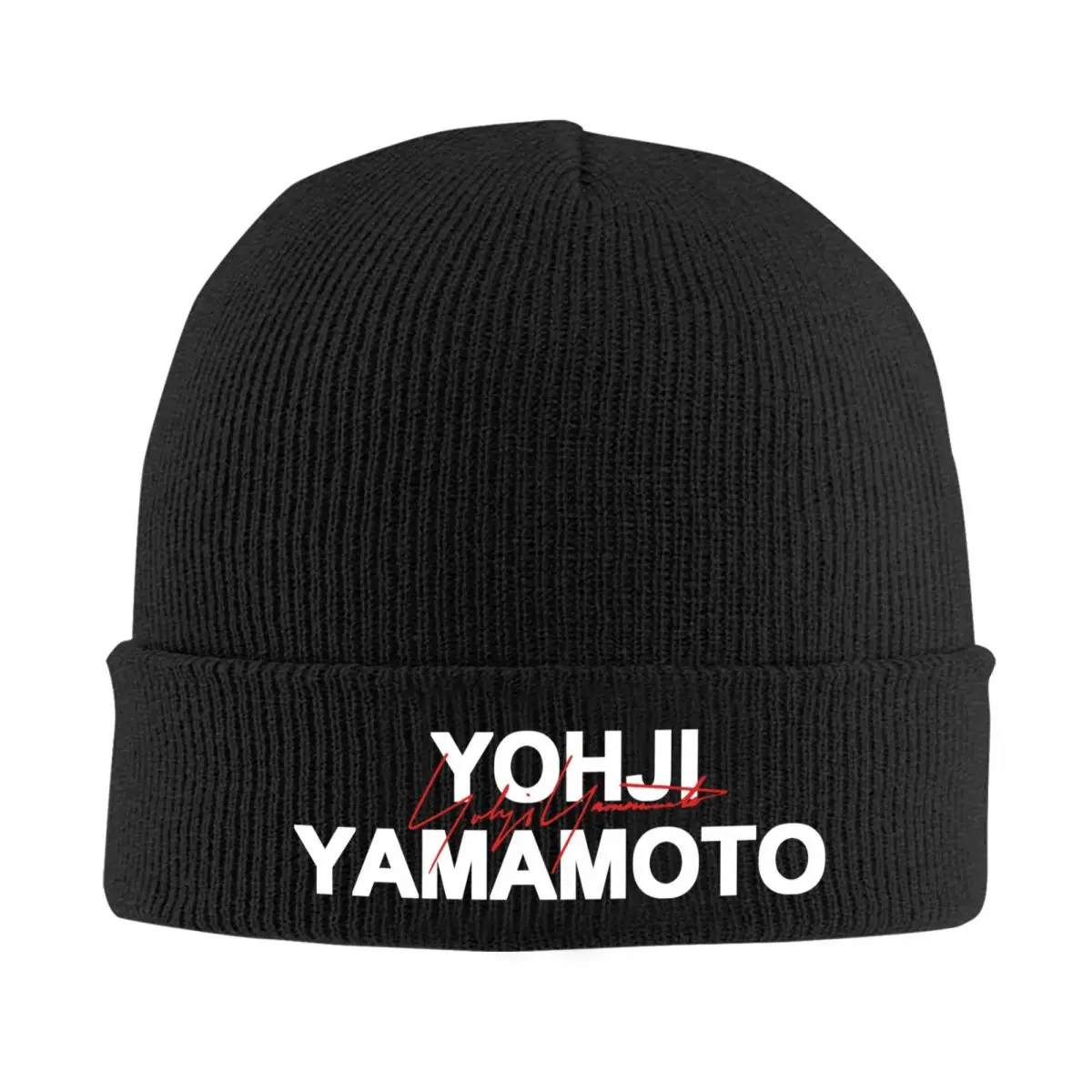 

Yohji Yamamoto Skullies Beanies Caps For Men Women Unisex Cool Winter Warm Knitting Hat Adult Bonnet Hats