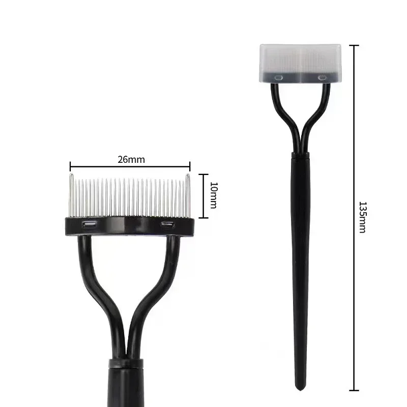 Brush Comb Lash Stainless Steel Eyelash Portable Eyelash Mascara Curl Eye Combing Tools Eyelash Curler Makeup Lash Separator