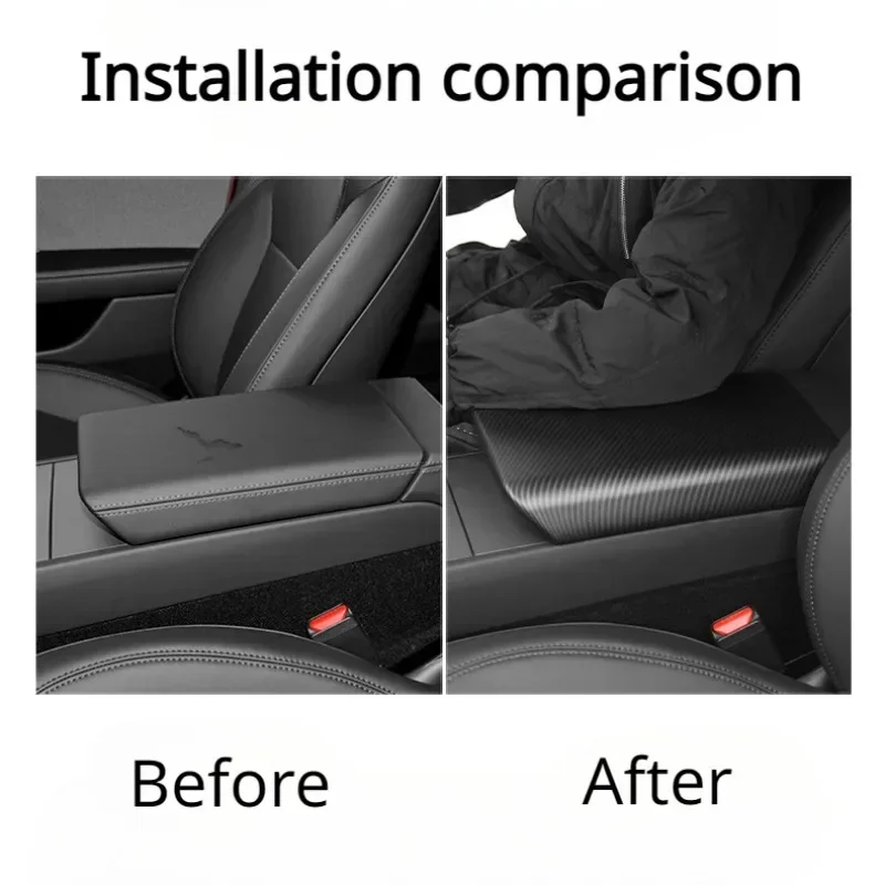Mat carbon beschermhoes centrale console Tesla 2024