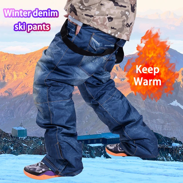 DENIM SNOW PANTS