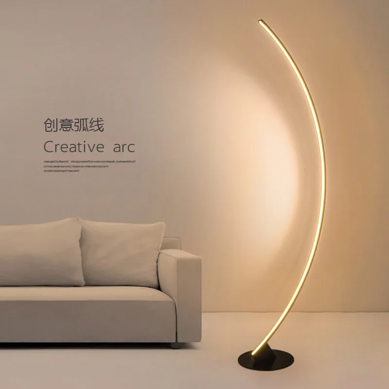 

C Type Floor Lamp Dimming Remote Control Floor Light LED Corner Floor Lamp Bedroom Decoration Living Room Lamp Standing Light