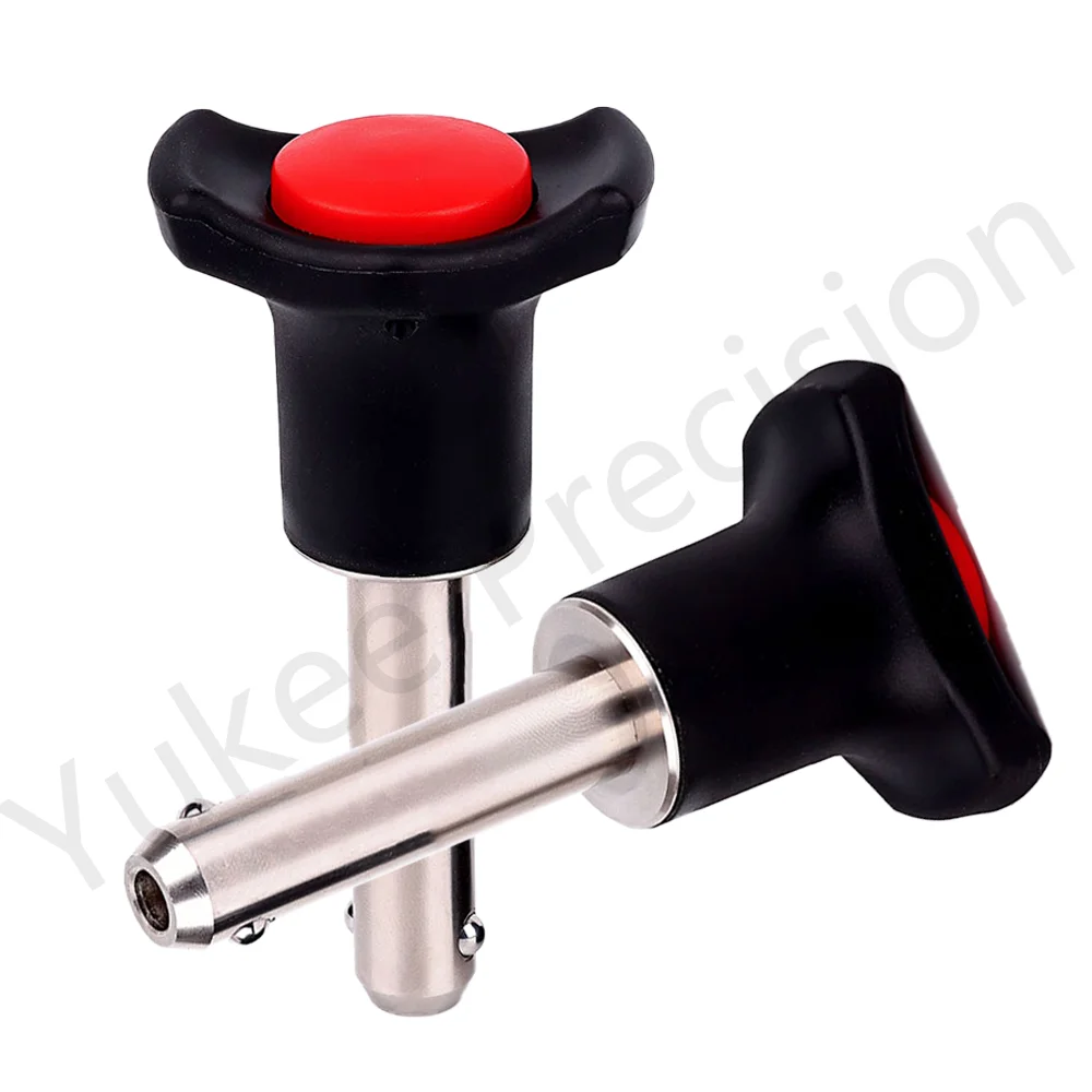YK121 Factory Outlet Ball Locking Pins with Button Handle Stainless Steel Push-Button Quick Release Pin stainless steel ball lock pins