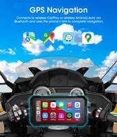 Jansite Portable 6.25" Motorcycle GPS Navigation Wireless Carplay Android Auto DVR Drive Recorder Moto Monitor IPX7 Waterproof - Image 4