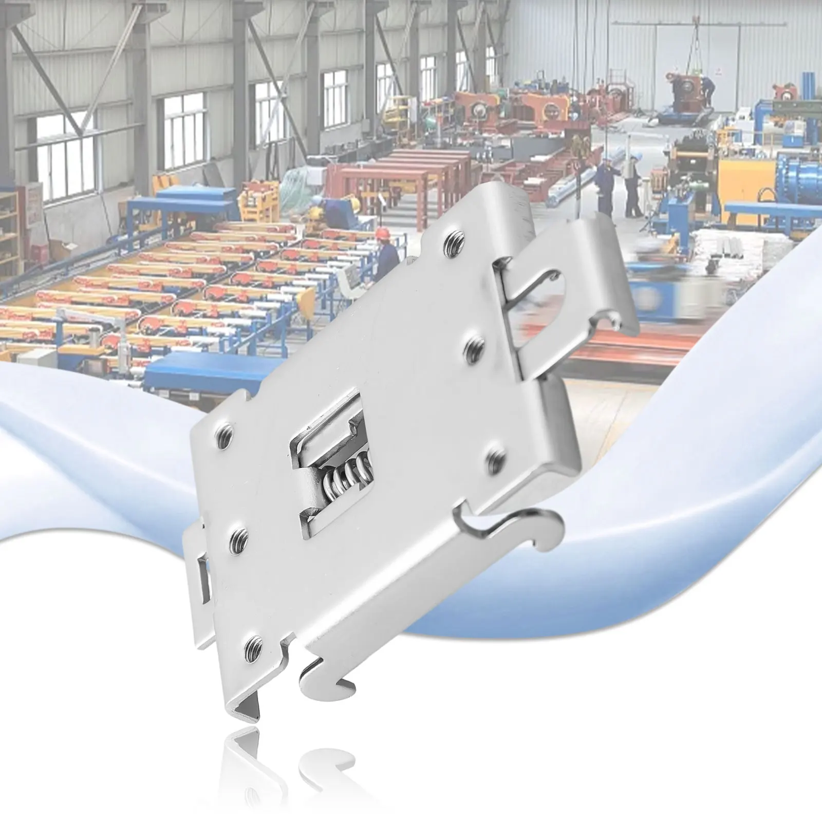 

35mm Buckle DIN Rail Fixed Solid State Relay Clip Clamp Single-Phase Solid State Relay Mounting Rack Radiator Mouting Rack