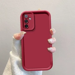 Shockproof Matte Back Cover with Skin Feel - Enhanced Protection Phone Case for Galaxy F16 (Tyjt red)