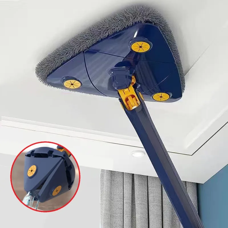RotatingTriangularMop360FloorCleaningMopSqueezeMopsToClean
