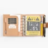Moterm Full Grain Veg Tan Leather Pocket Luxe 2.0 Rings Planner A7 Notebook with 30MM Rings Agenda Organizer Diary Journal 4