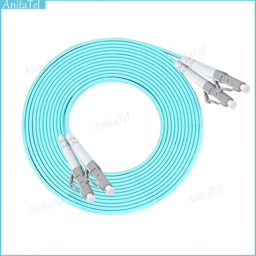 10 Pz/Lotto Lc/Upc-Lc/Upc Multi-Mode Om3 Duplex Cavo Jumper In Fibra Ottica Lc-Lc Cavo Patch In Fibra Ottica Cavo Patch Ottico 3.0Mm