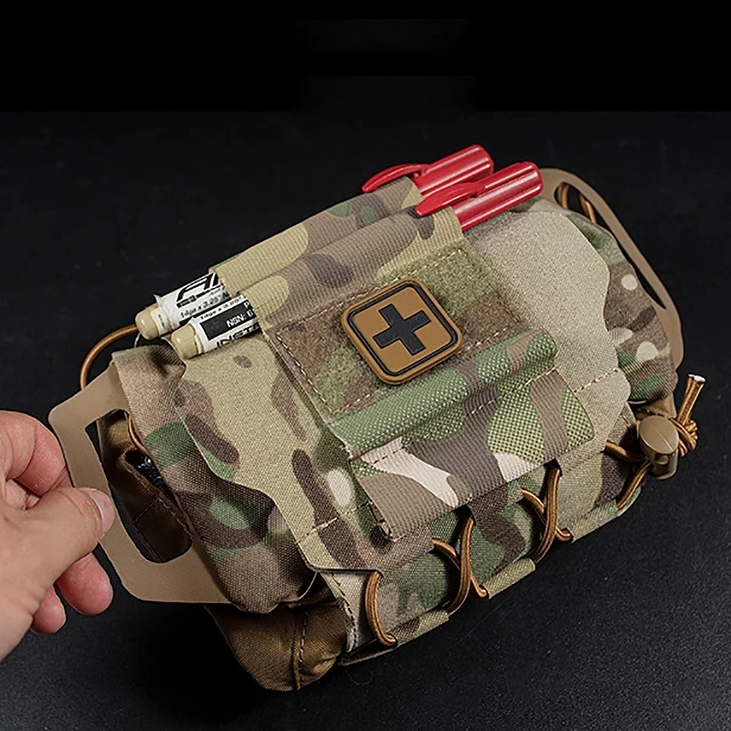 Tactical IFAK Medical Pouch MOLLE Rapid Deployment First-aid Kit Survival Outdoor Hunting Emergency Bag Camping Medical Kit 3