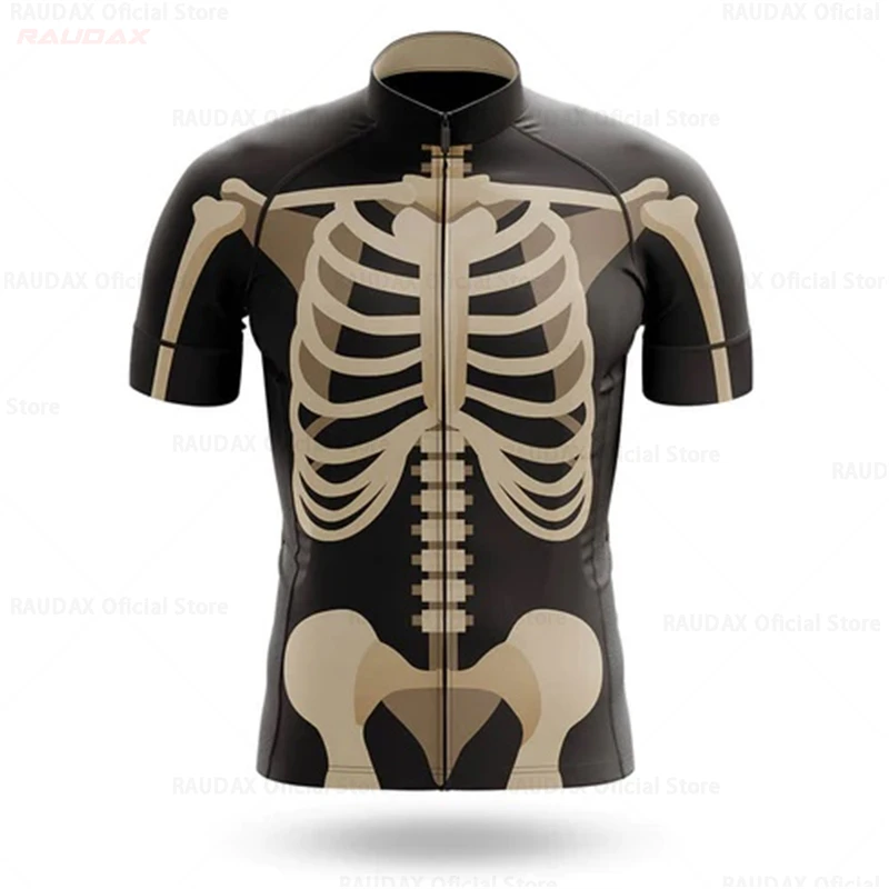 Homme Maillot de cyclisme Crâne Manche Courte Cyclisme T-shirt Maillot
