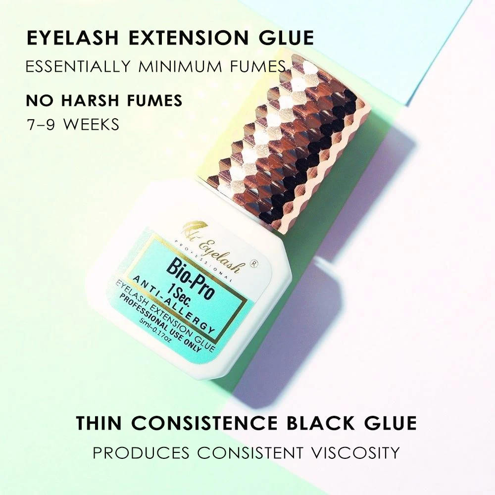 

Strong Hold Lash Extension Glue Waterproof for Sensitive Eyes Lashes Extensions 7-9 Weeks Retention Long Lasting Private Label