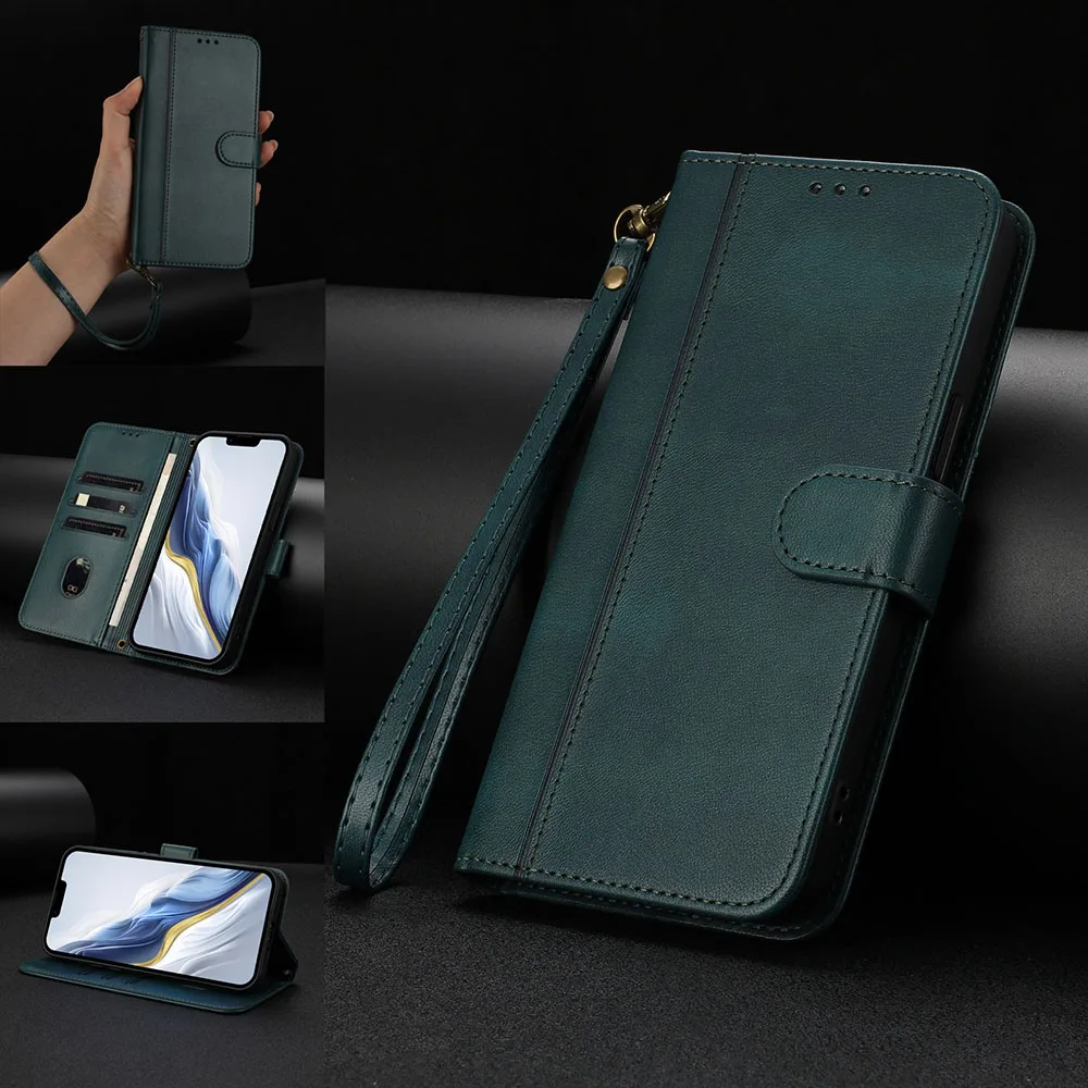 Leather Wallet Flip Case - Elegant Phone Back Cover
