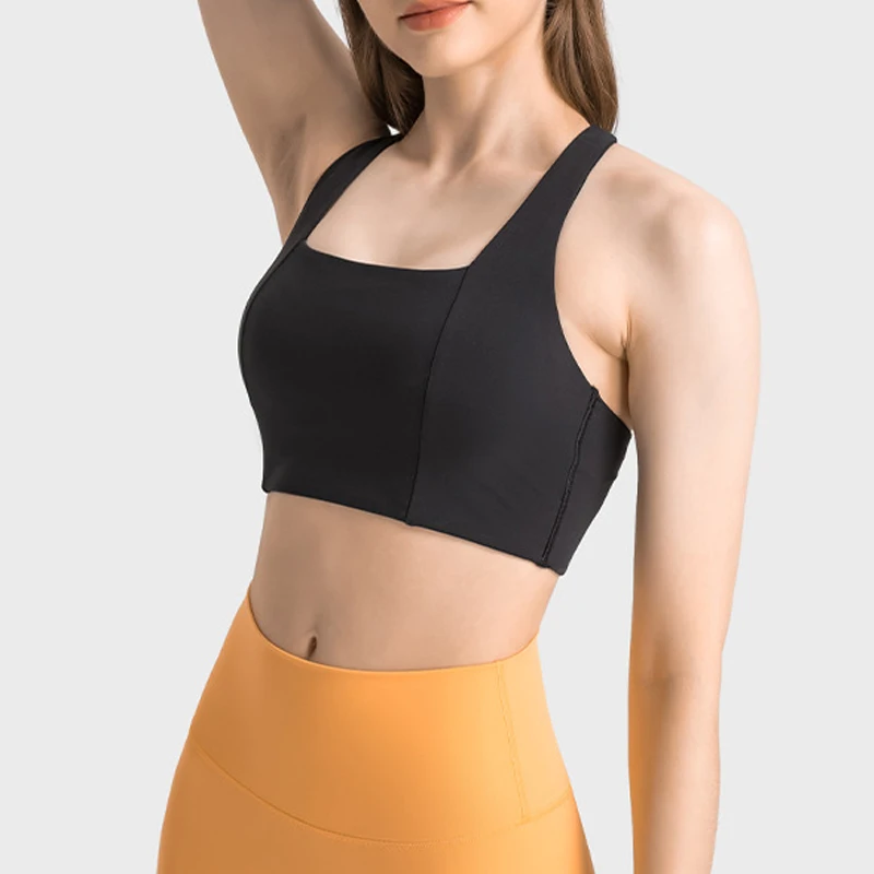 

Wyplosz Yoga Bra Tight Sport Tank Top Fitness Vest Sexy Women Gym Shockproof Underwear Comfort Crossing H-Shaped Back Design