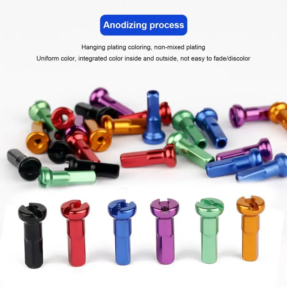 10Pcs Bicycle Spoke Cover Aluminum Alloy Spoke Nipples Easy Installation Bicycle Parts Sleeves For MTB Road Bikes