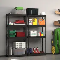 Primezone 27.5"" W X 12"" D X 59"" H Heavy Duty Metal Storage Shelves - 4 Tier Adjustable Garage Storage Shelving Unit, 2