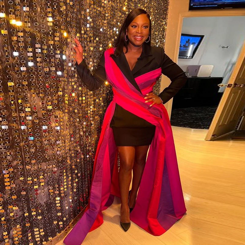 

Женское шифоновое вечернее платье, длинное плиссированное платье-блейзер с рукавами для выпускного вечера,