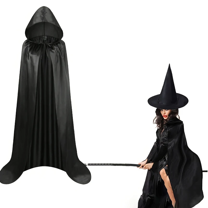 Halloween Wicked Witch Cloak with Hat