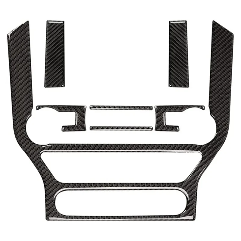 

Наклейка на панель Центрального управления навигацией из углеродного волокна, наклейка, отделка, чехол для Ford Mustang 2015-2021, аксессуары для интерьера