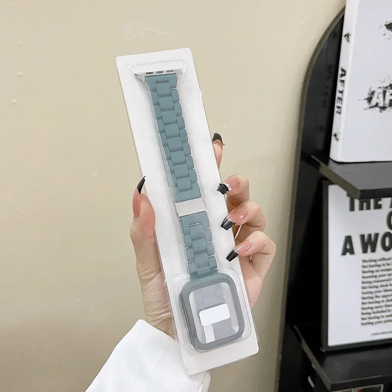 Premium Watch Strap, Case, and Glass Protector Combo – Stylish Candy Bracelet