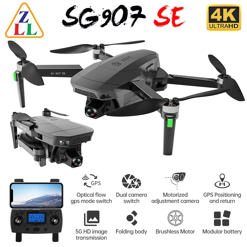 Квадрокоптер ZLL SG907 SE с бесщеточным Мотором GPS Wi-Fi VS Max SG 906 Pro2 |