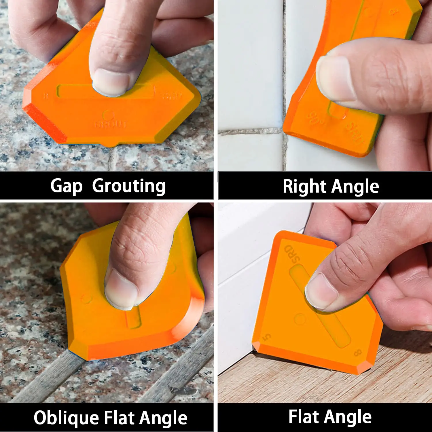 Silicone Scraper Glue Remover Knife Angle Beauty Crevice Spatula Tool Grout Scraper Kit 5in1 Multifunction Coner Caulking Tool cleaning scraper scraper tool set silicone scraper scraper tool kit scraper tool scraper cleaner