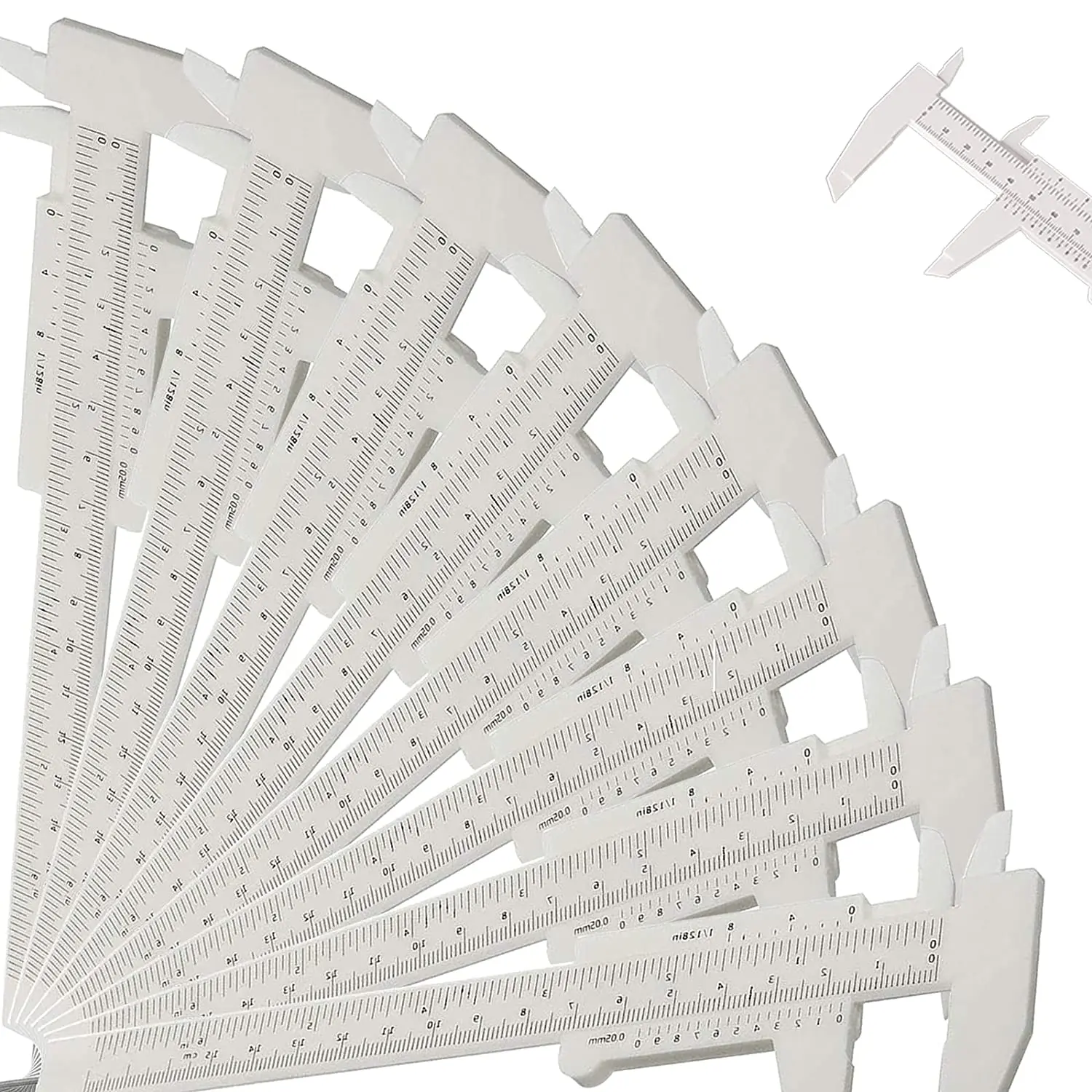 3/5/10/20PCS Double Scale Sliding Gauge Eyebrow Ruler Tattoo Permanent Makeup Eyebrow Measuring Ruler Caliper Measure Tools berbem 10 pcs uk us kor hk japan eur finger measure gauge men and womens sizes a z jewelry accessory measurer