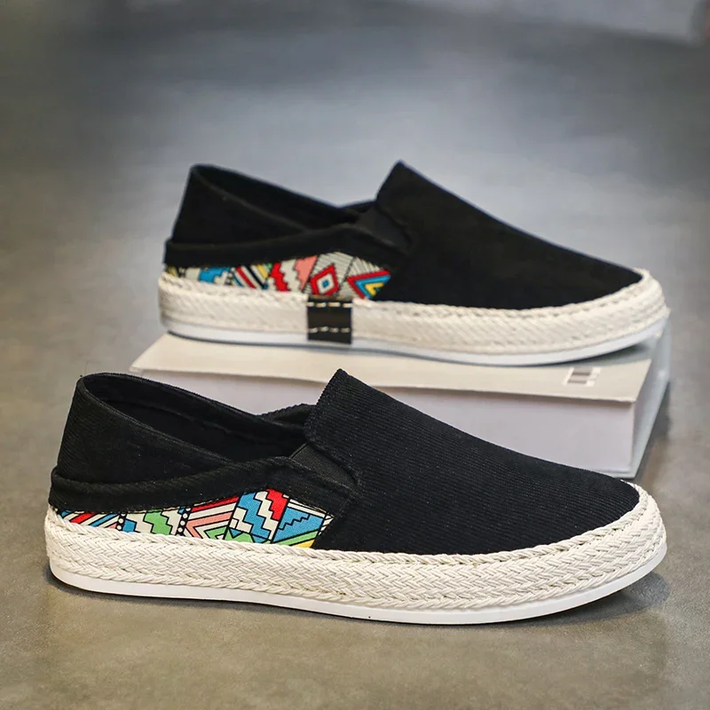 Men Canvas Shoes Casual Sneaker for Men Slip-on Vulcanized Comfortable Male Flats Loafers Driving Shoes Zapatos Hombre 2