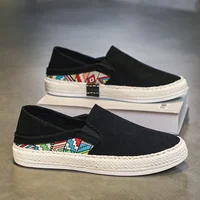 Men Canvas Shoes Casual Sneaker for Men Slip-on Vulcanized Comfortable Male Flats Loafers Driving Shoes Zapatos Hombre 2