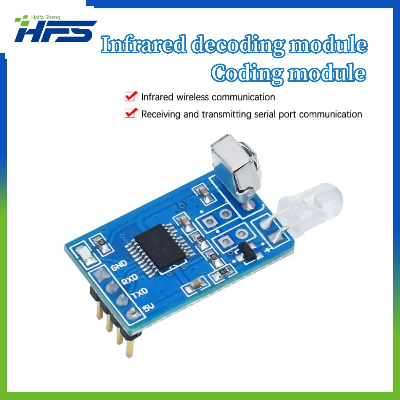 

5V IR Infrared Remote Decoder Encoding Transmitter Receiver Wireless Module Quality in Stock for arduino